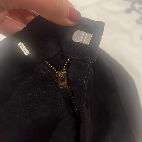 Frame Black Velvet Ankle Flare Pants Sz 27 - Picture 9 of 9